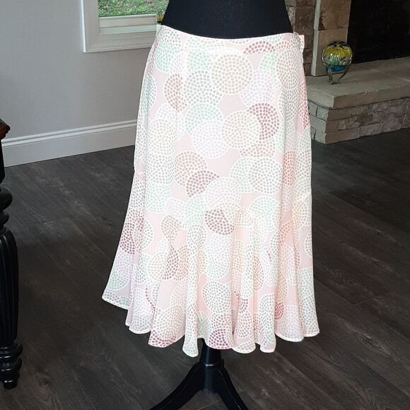 Ruby Rd. Flippy Pastel Skirt with Colorful Pastel Circle Design - Picture 1 of 9